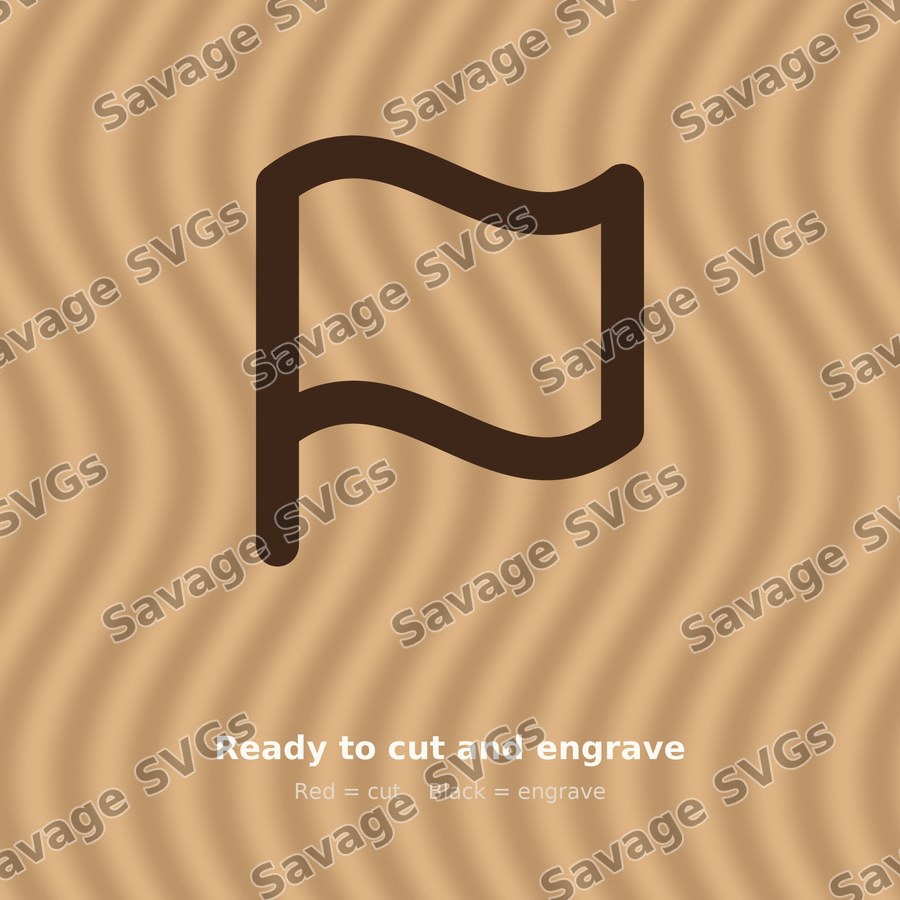 Wavy Flag Icon