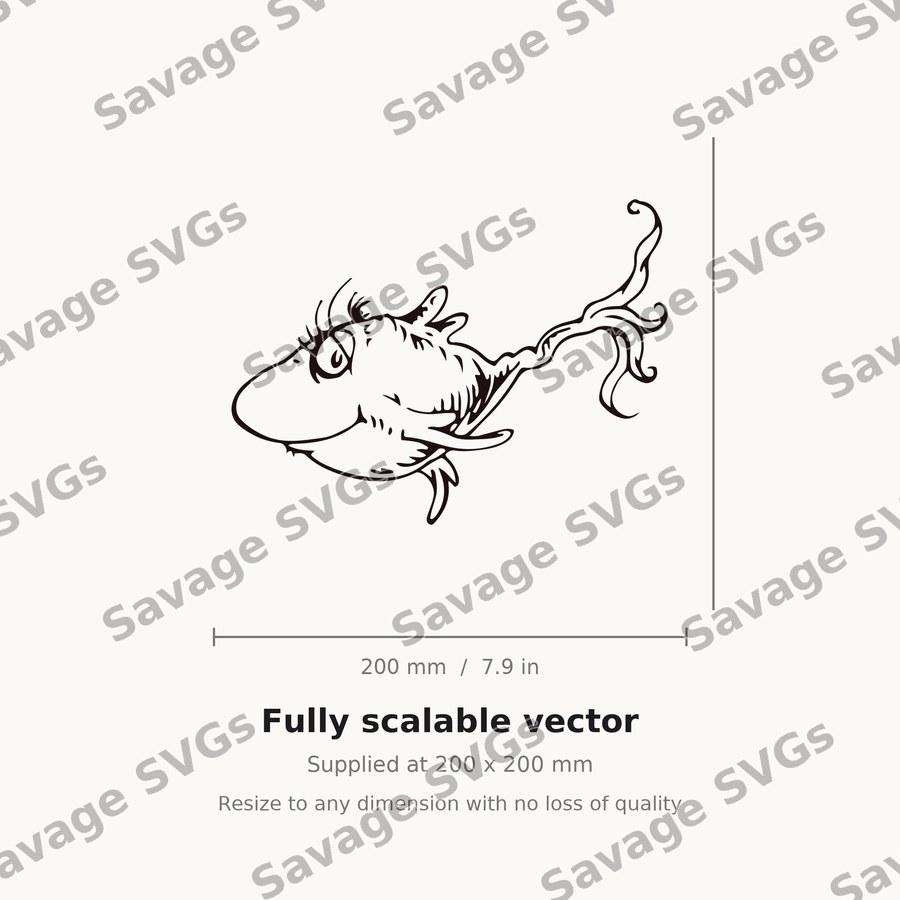 Whimsical Cartoon Fish