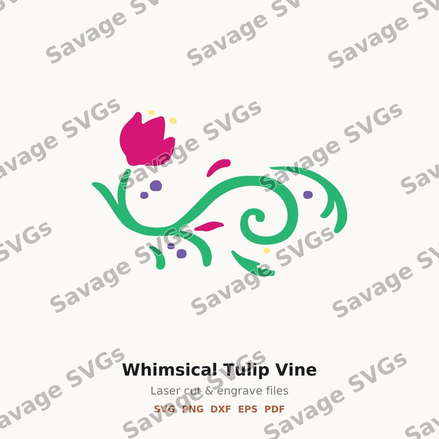 Whimsical Tulip Vine
