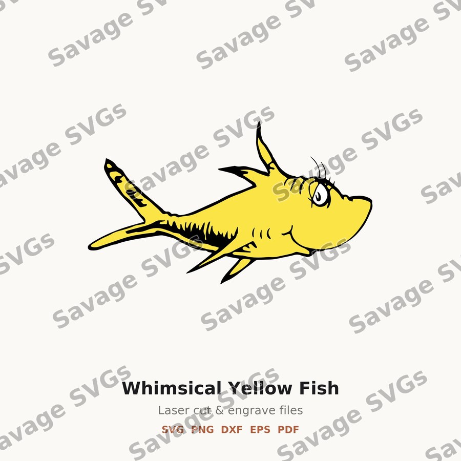 Whimsical Yellow Fish