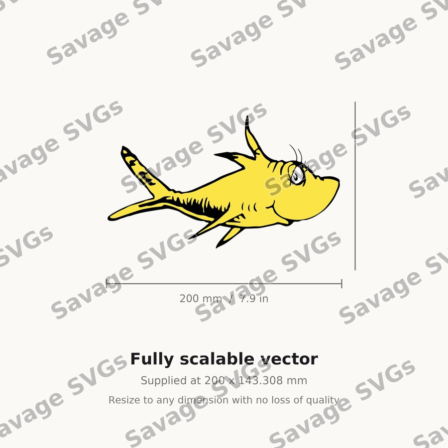 Whimsical Yellow Fish