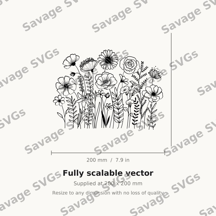 Wildflower Meadow Row