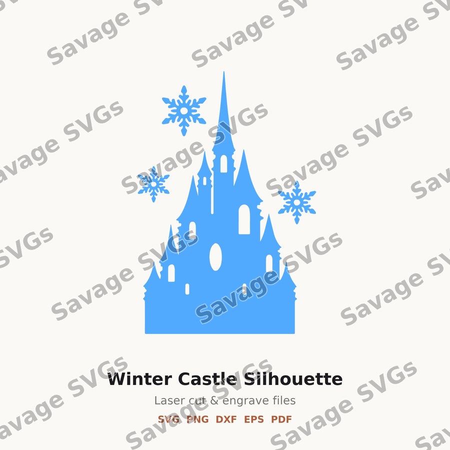 Winter Castle Silhouette