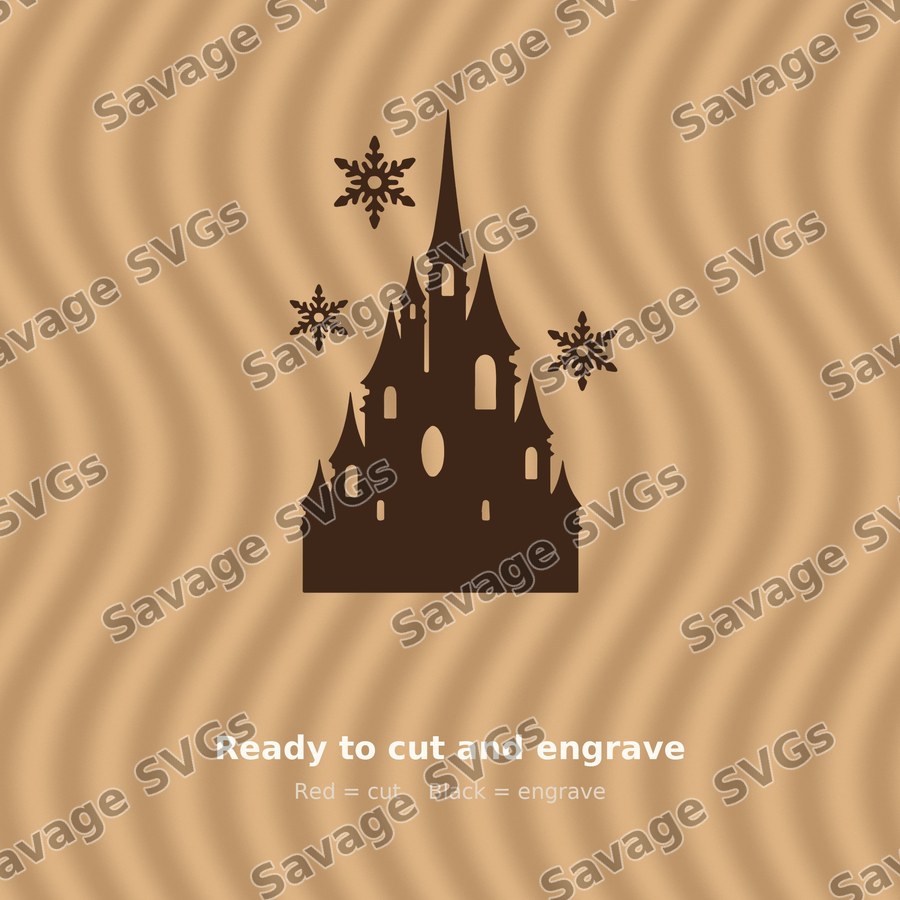 Winter Castle Silhouette