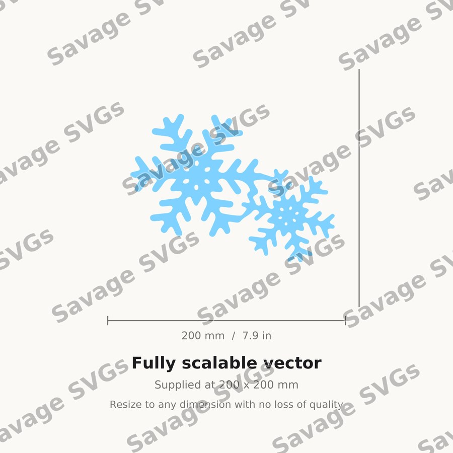 Winter Snowflakes Duo