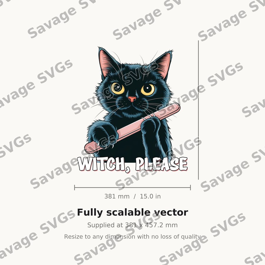 Witch Please Black Cat