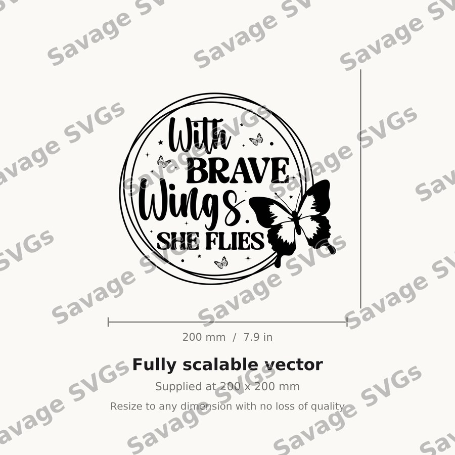 With Brave Wings Quote