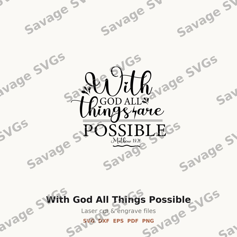 With God All Things Possible