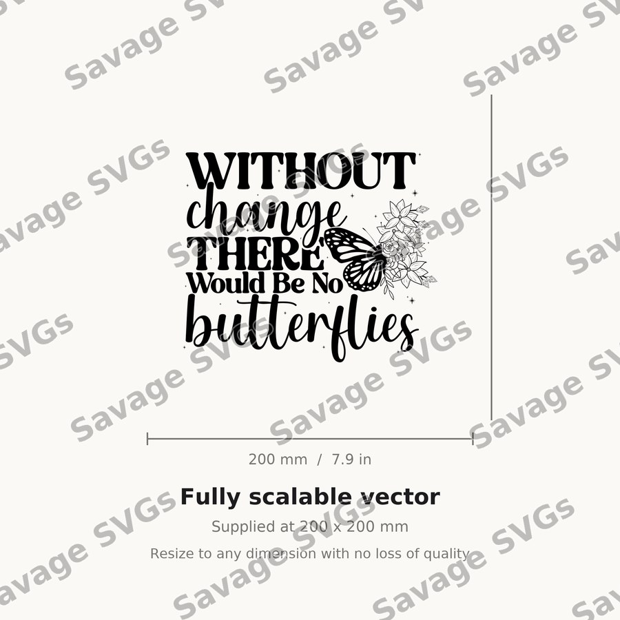 Without Change Butterflies Quote