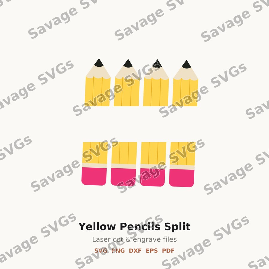 Yellow Pencils Split
