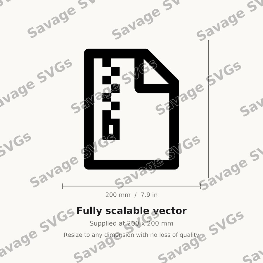 Zip File Icon
