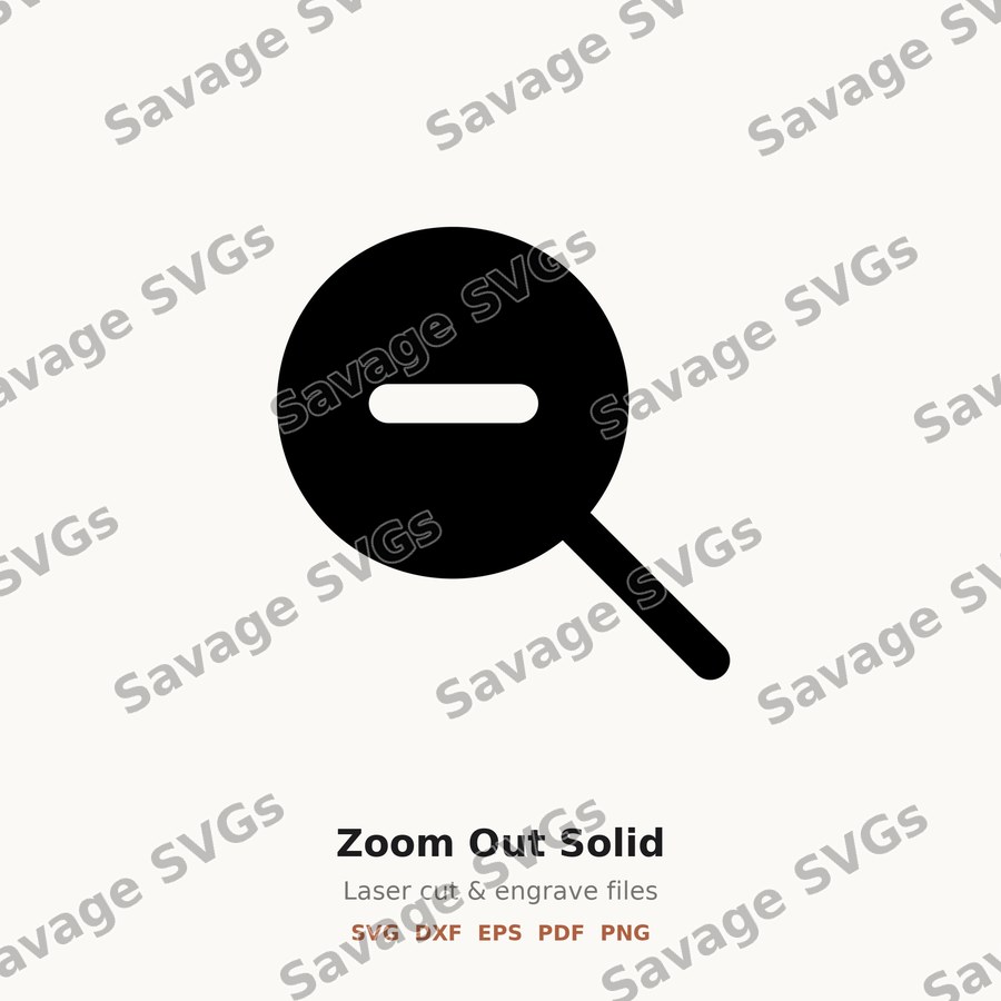 Zoom Out Solid